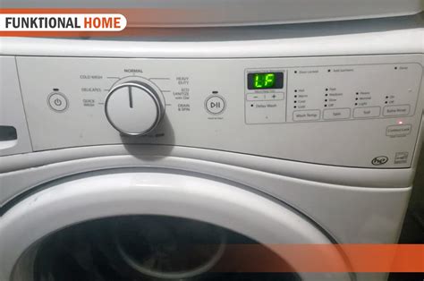 When this code occurs during a spin cycle, check door (lid) to make sure it is closed properly andor check to make sure load is balanced (redistribute clothes). . Washer lf code